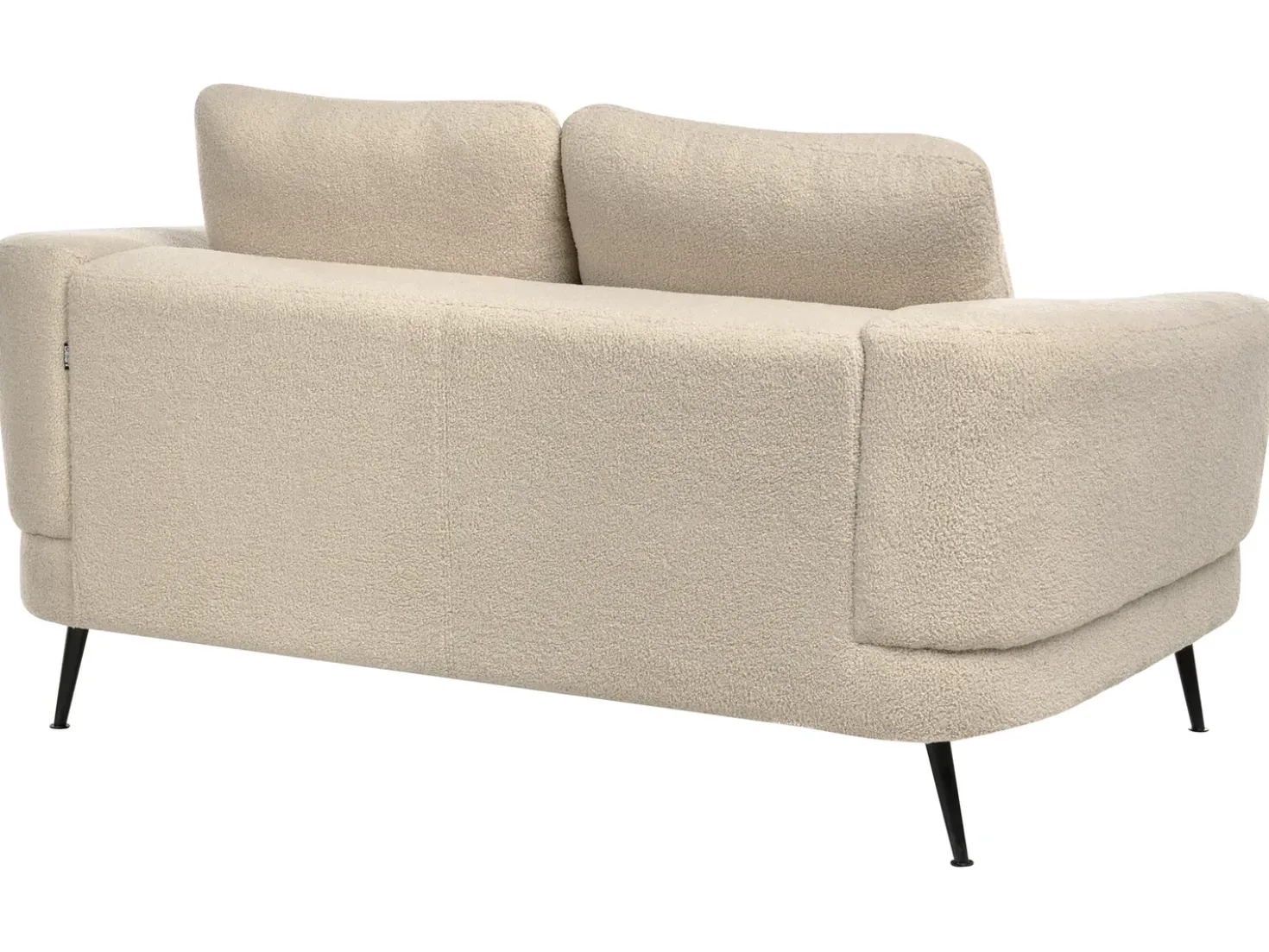 Divano 2 posti KJAER Bouclé Beige chiaro