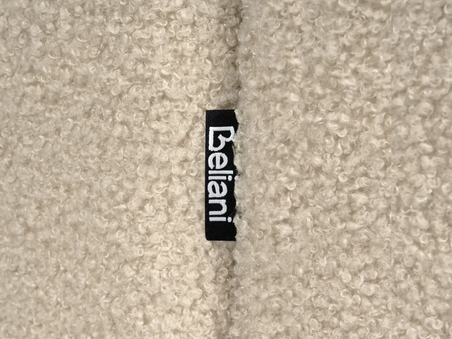 Divano 2 posti KJAER Bouclé Beige chiaro
