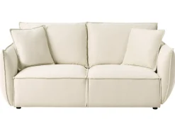 Divano 3 posti KUNES Tessuto Beige chiaro