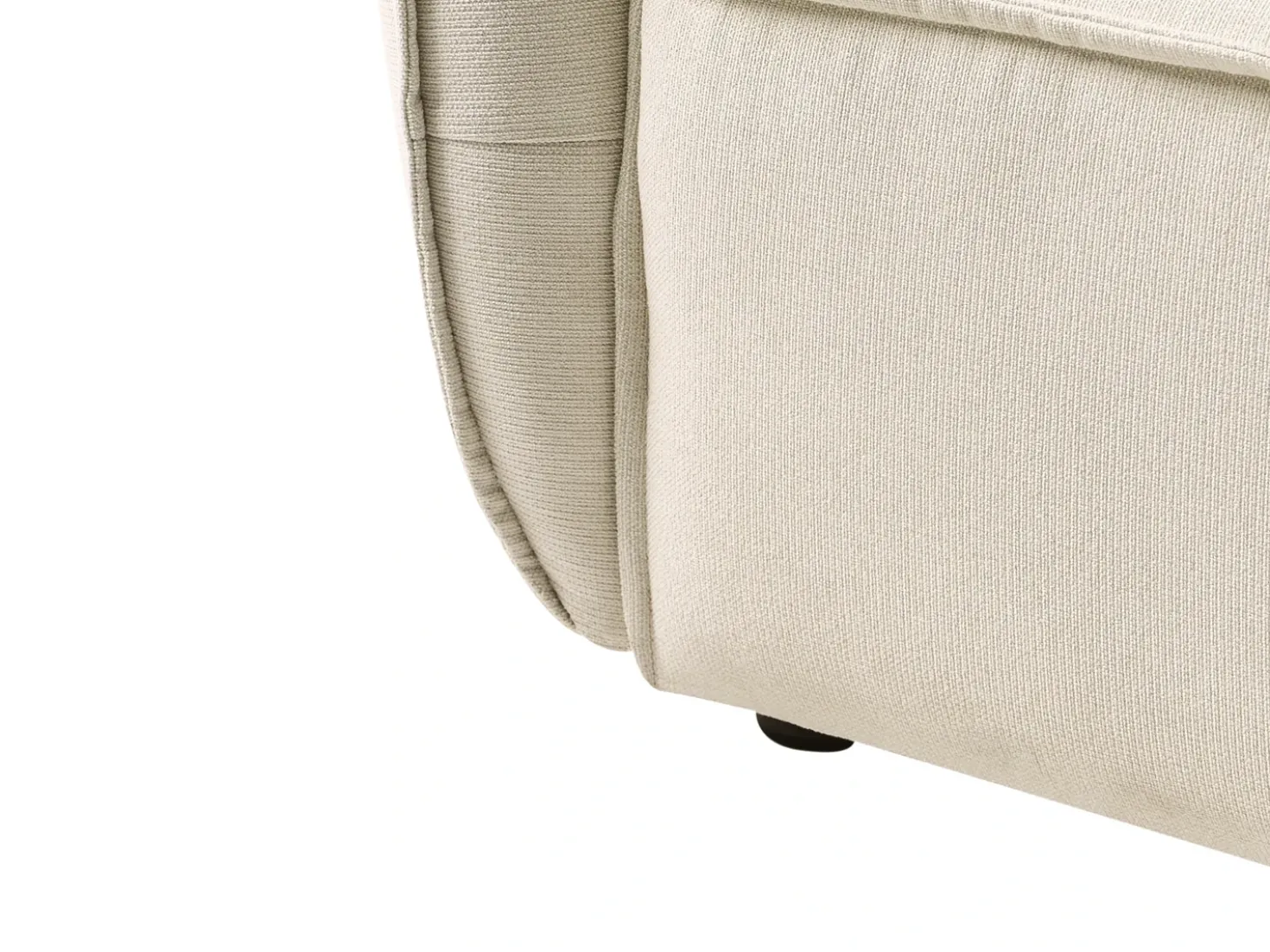Divano 3 posti KUNES Tessuto Beige chiaro
