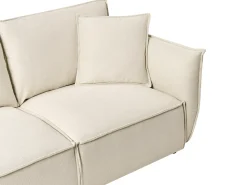 Divano 3 posti KUNES Tessuto Beige chiaro