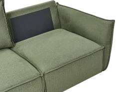 Divano 3 posti KUNES Tessuto Verde