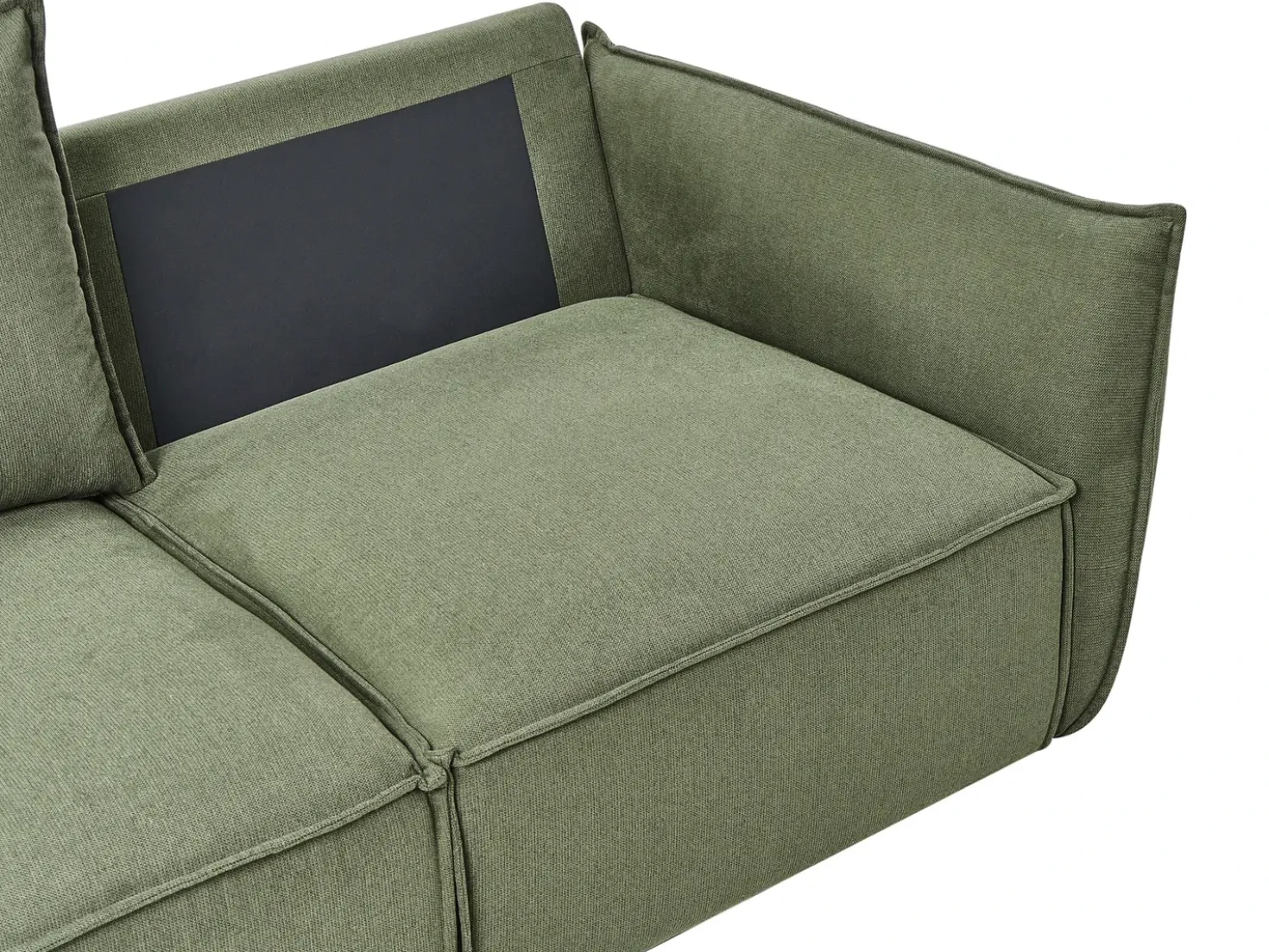Divano 3 posti KUNES Tessuto Verde