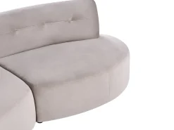 Divano 3 posti LAERDAL Velluto Tortora
