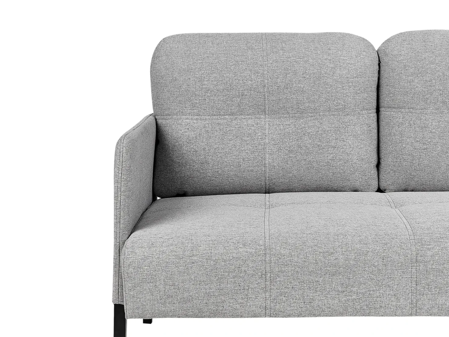 Divano 2 posti LAHTI Tessuto Grigio