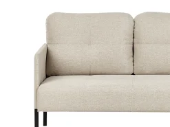 Divano 2 posti LAHTI Tessuto Beige chiaro