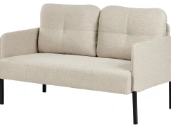 Divano 2 posti LAHTI Tessuto Beige chiaro