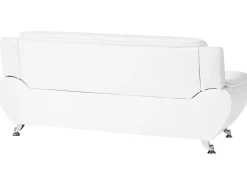 Divano 3 posti LEIRA Pelle sintetica Bianco