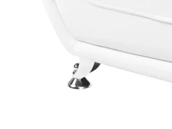 Divano 3 posti LEIRA Pelle sintetica Bianco