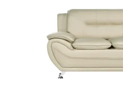 Divano 3 posti LEIRA Pelle sintetica Beige