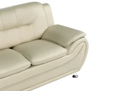 Divano 3 posti LEIRA Pelle sintetica Beige