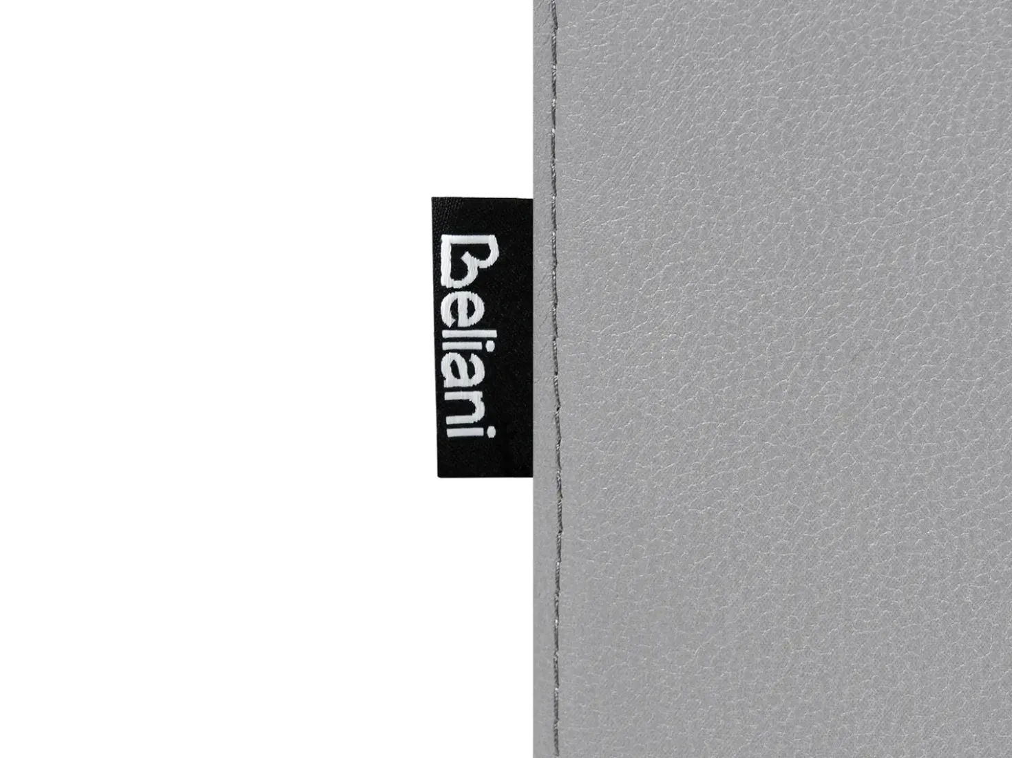 Divano 2 posti LEIRA Pelle sintetica Grigio