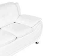 Divano 2 posti LEIRA Pelle sintetica Bianco