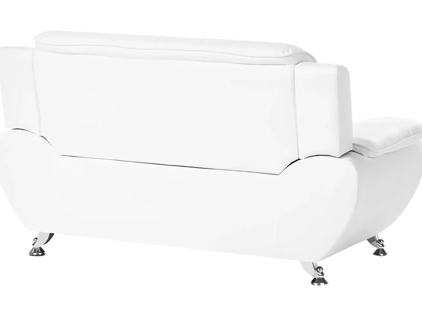 Divano 2 posti LEIRA Pelle sintetica Bianco