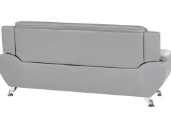 Divano 3 posti LEIRA Pelle sintetica Grigio