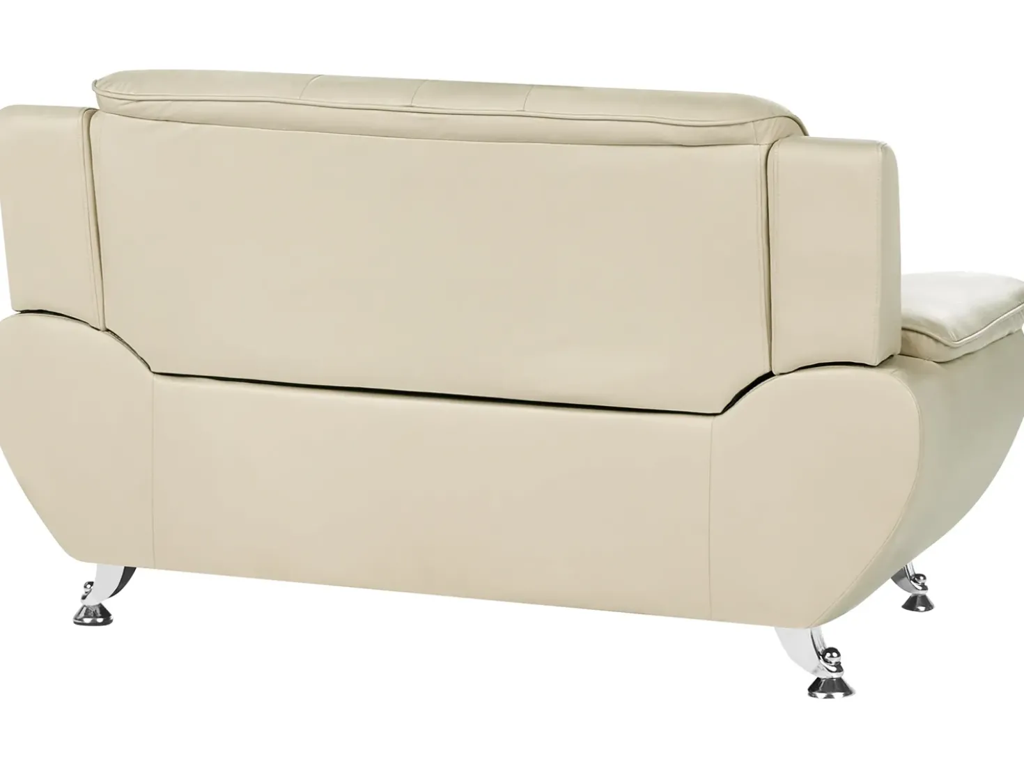 Divano 2 posti LEIRA Pelle sintetica Beige