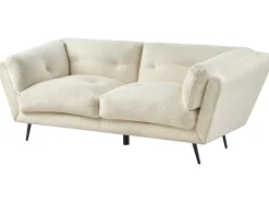 Divano 3 posti LENVIK Bouclé Bianco
