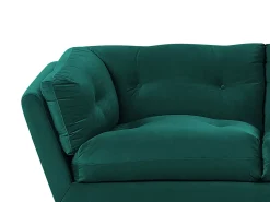 Divano 3 posti LENVIK Velluto Verde smeraldo