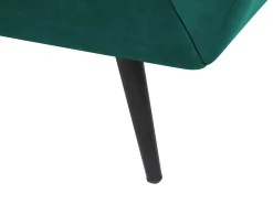 Divano 3 posti LENVIK Velluto Verde smeraldo