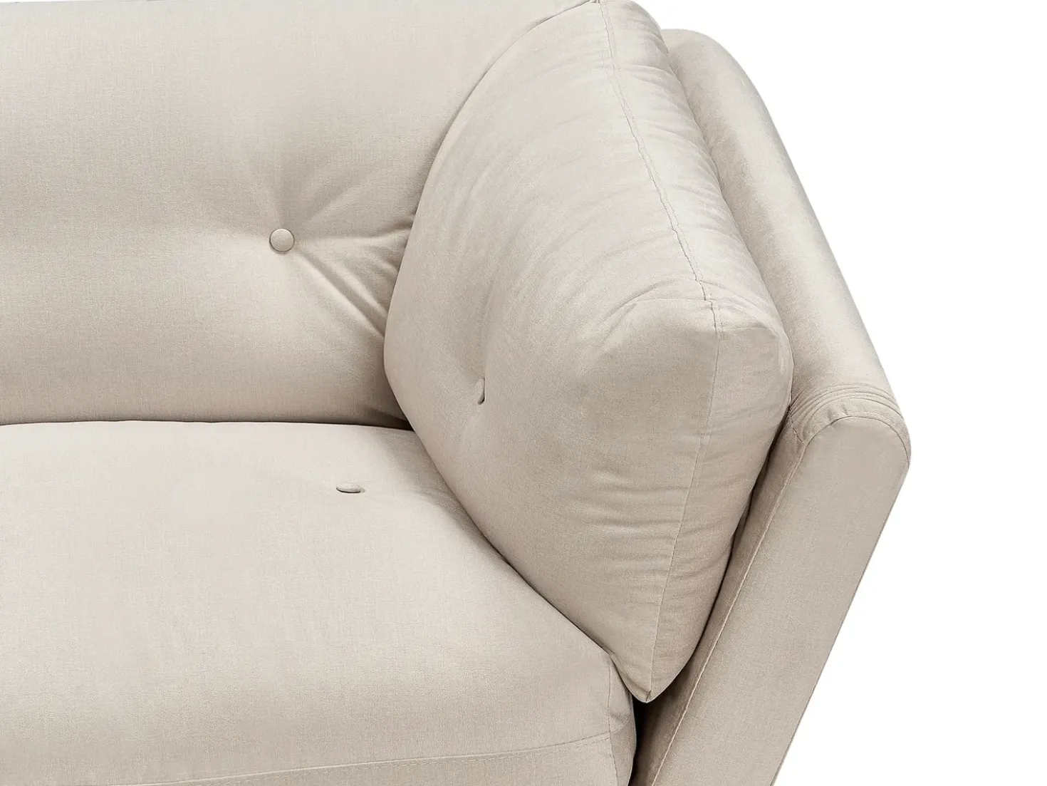 Divano 3 posti LENVIK Velluto Beige