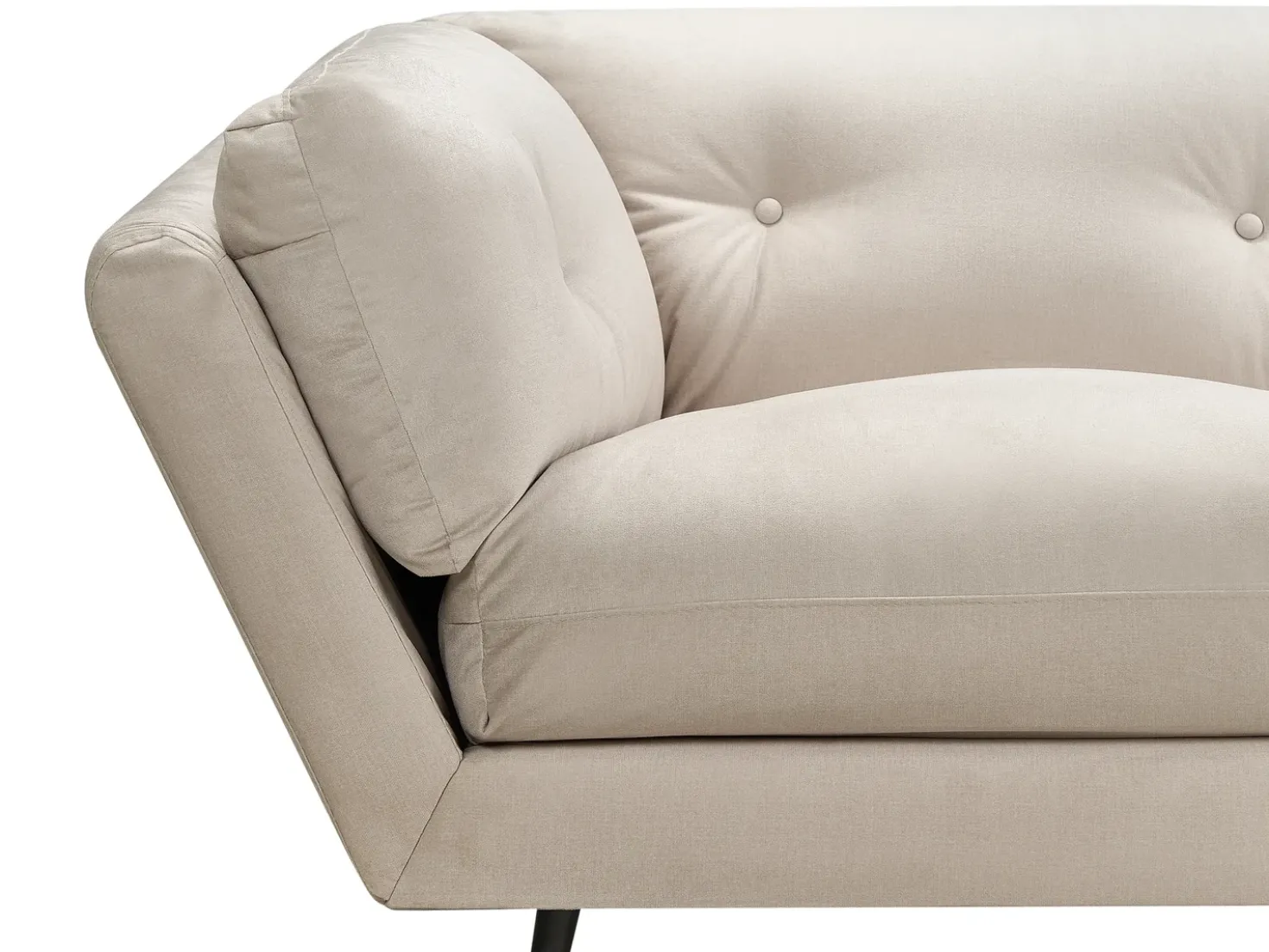 Divano 3 posti LENVIK Velluto Beige