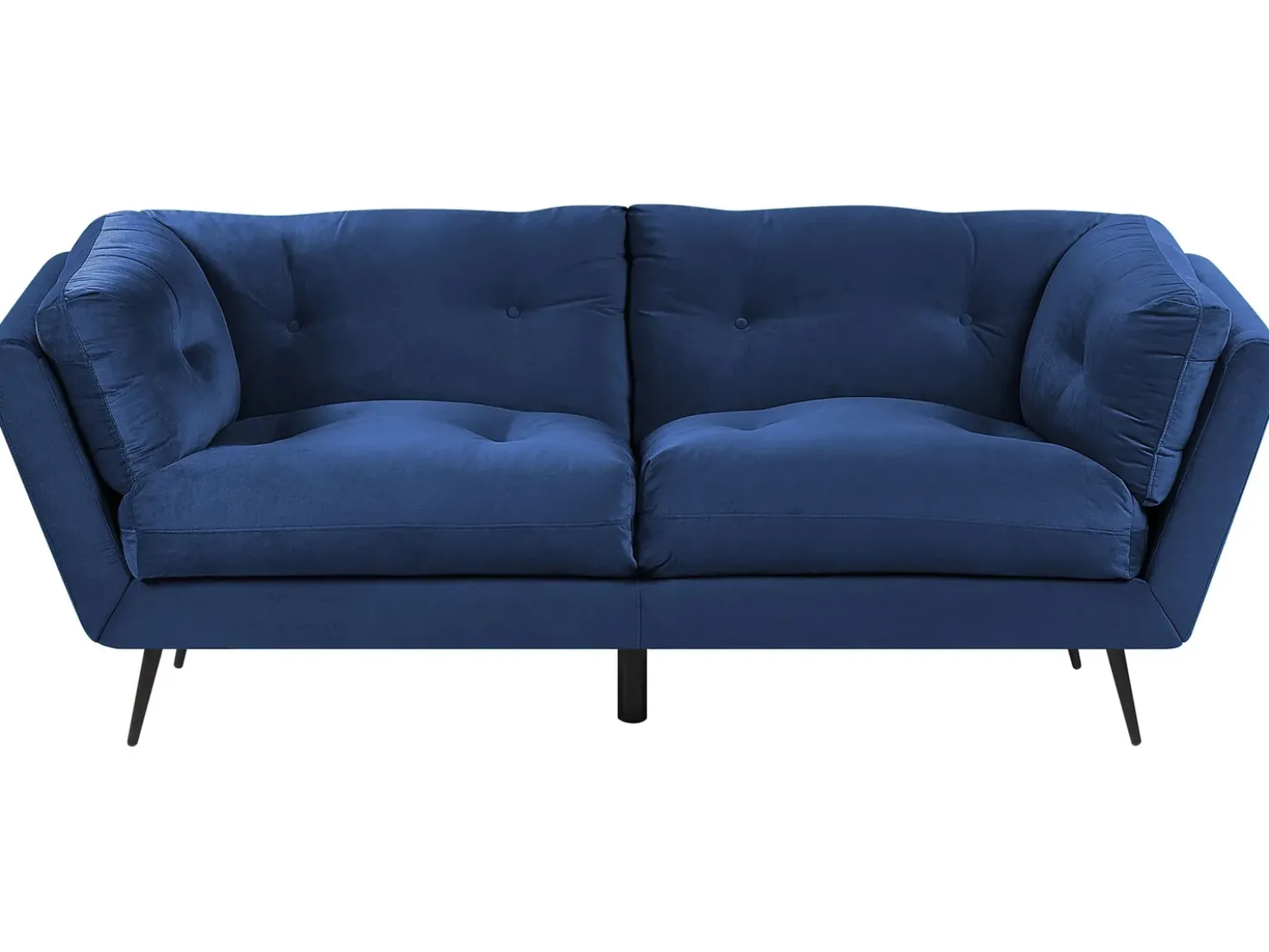 Divano 3 posti LENVIK Velluto Blu marino