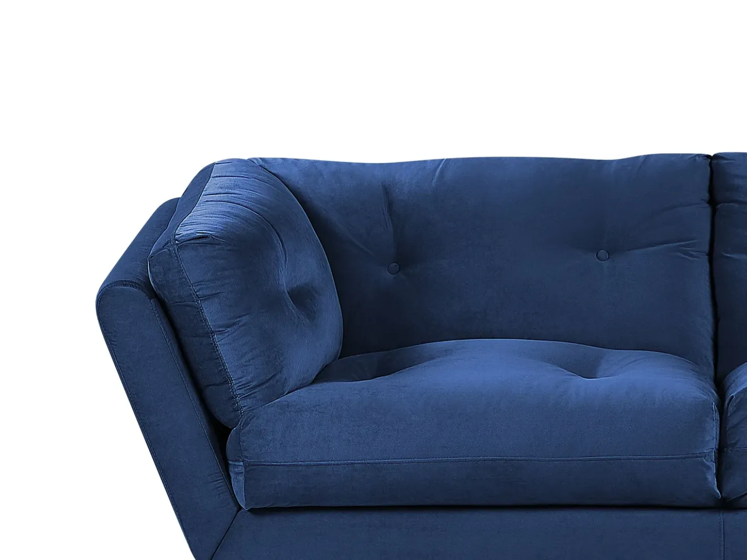 Divano 3 posti LENVIK Velluto Blu marino