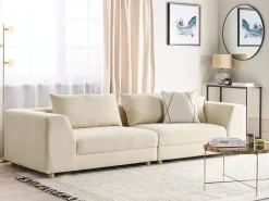 Divano 3 posti LERMON Tessuto Beige