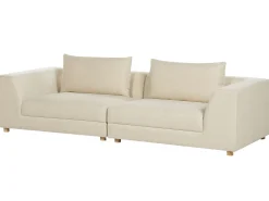 Divano 3 posti LERMON Tessuto Beige