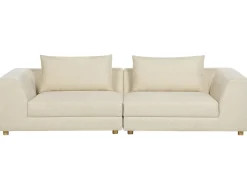 Divano 3 posti LERMON Tessuto Beige