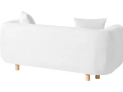 Divano 2 posti LILLEROD Tessuto Bianco