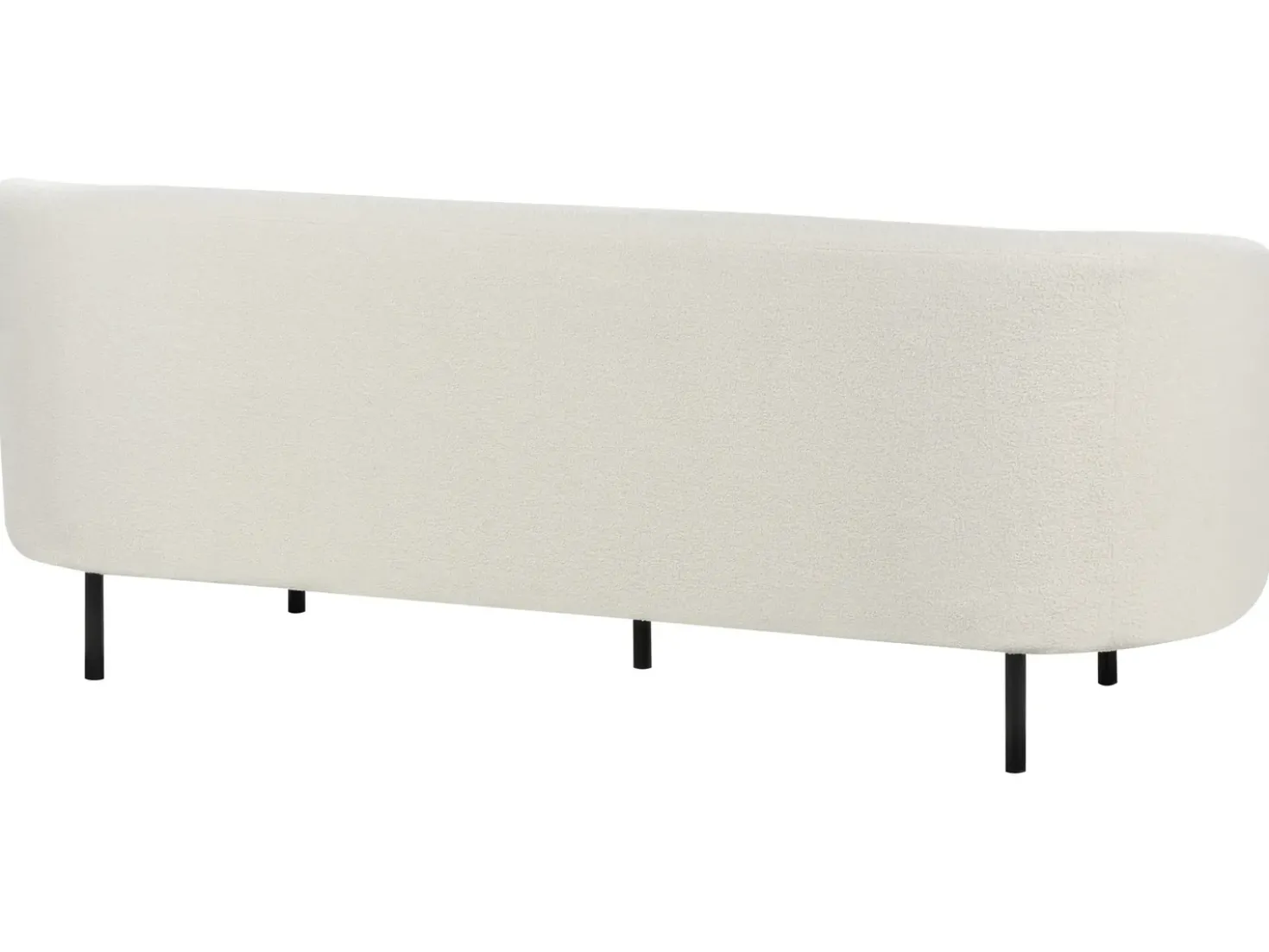 Divano 3 posti LOEN Bouclé Bianco
