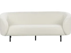 Divano 3 posti LOEN Bouclé Bianco