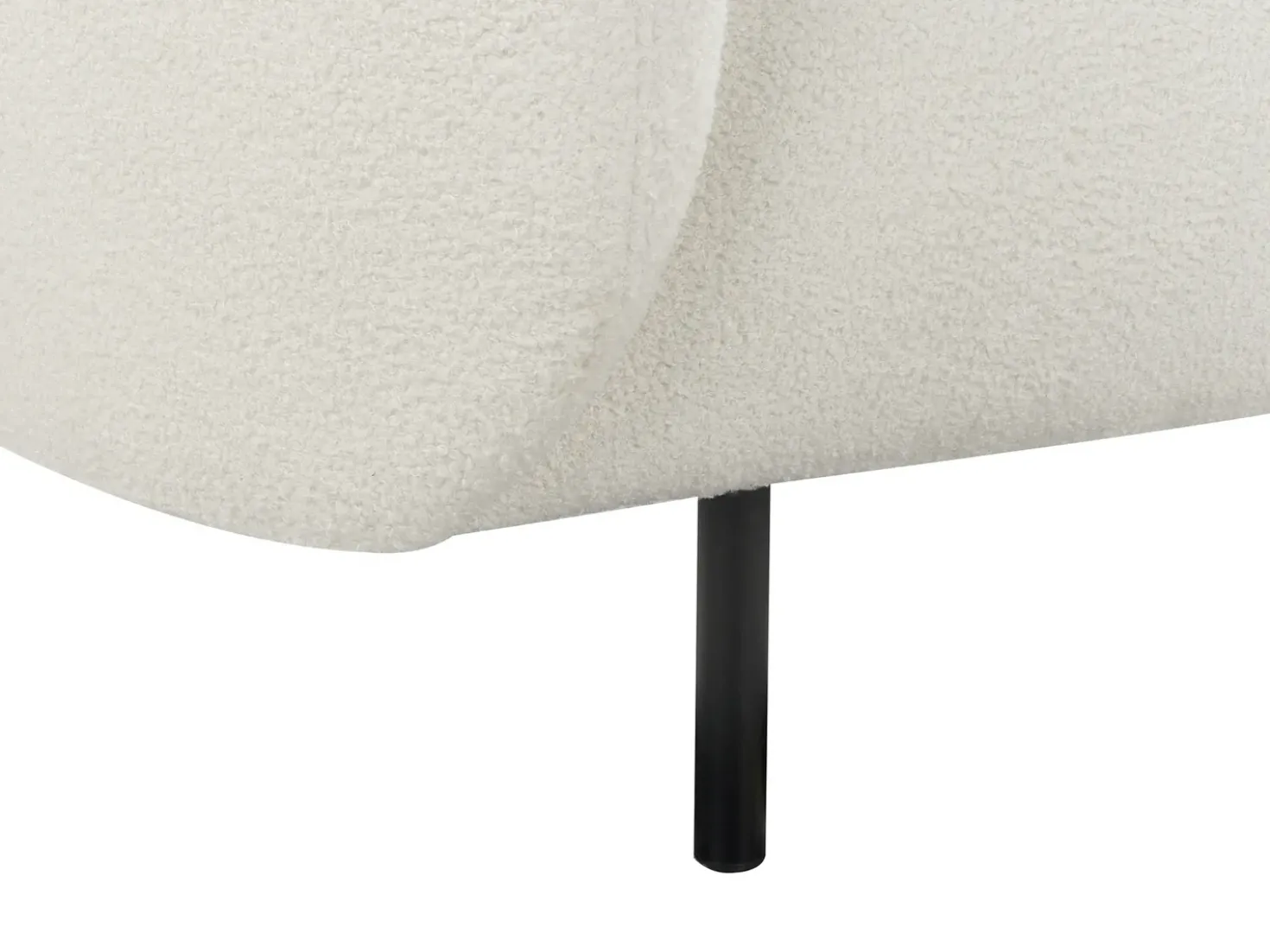 Divano 3 posti LOEN Bouclé Bianco