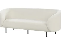 Divano 3 posti LOEN Bouclé Bianco