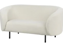 Divano 2 posti LOEN Bouclé Bianco