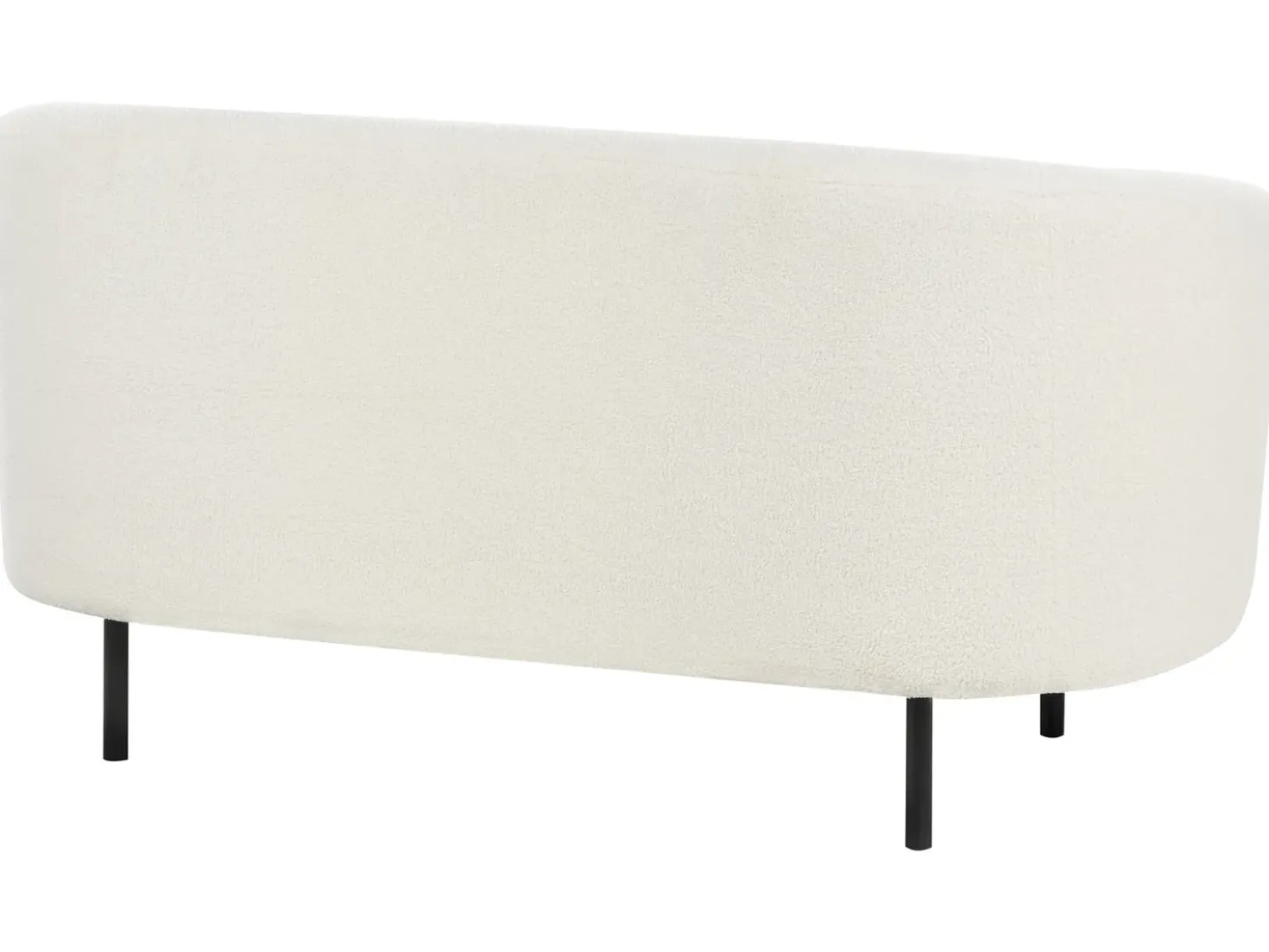 Divano 2 posti LOEN Bouclé Bianco