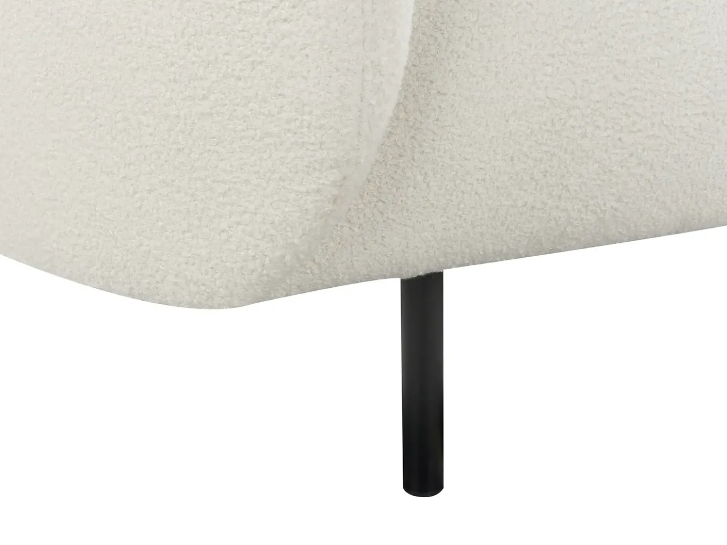 Divano 2 posti LOEN Bouclé Bianco