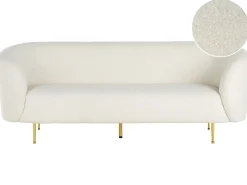 Divano 3 posti LOEN Bouclé Bianco