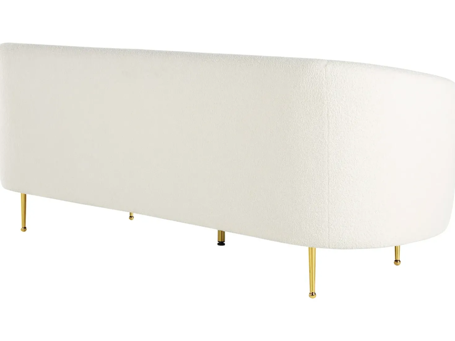 Divano 3 posti LOEN Bouclé Bianco