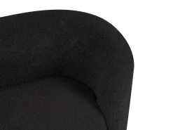 Divano 2 posti LOEN Bouclé Nero
