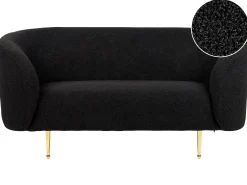 Divano 2 posti LOEN Bouclé Nero