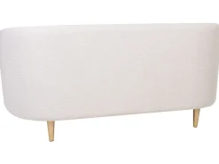 Divano 2 posti LOEN Tessuto Beige chiaro