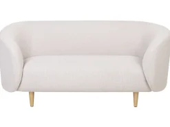 Divano 2 posti LOEN Tessuto Beige chiaro