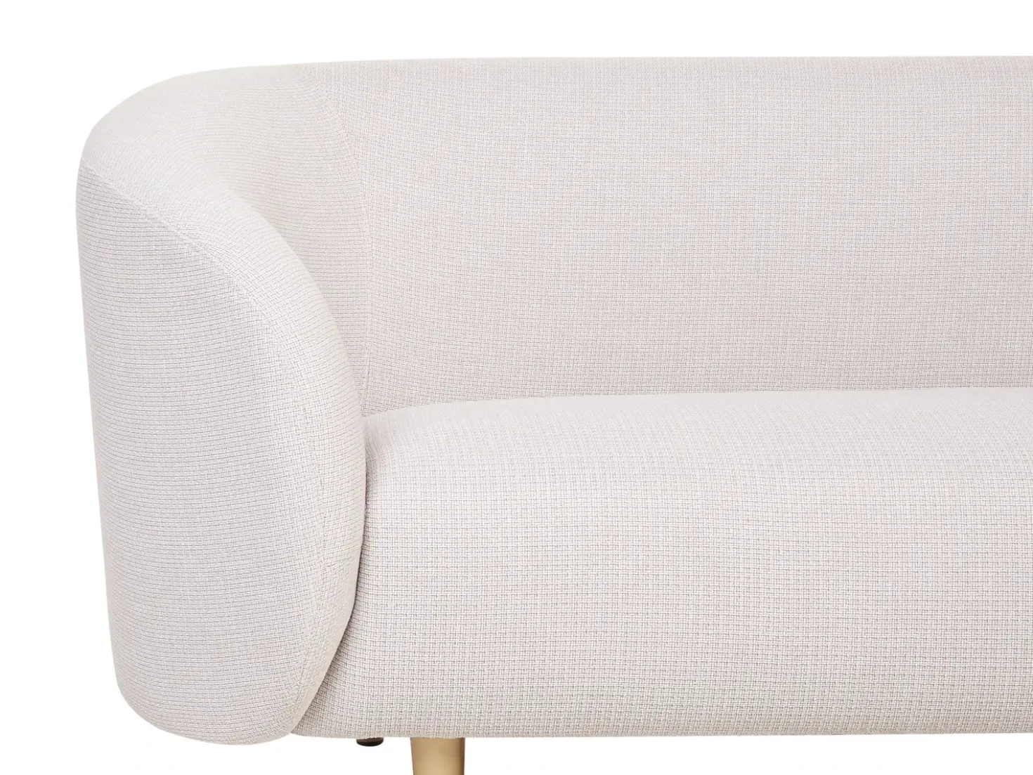 Divano 2 posti LOEN Tessuto Beige chiaro