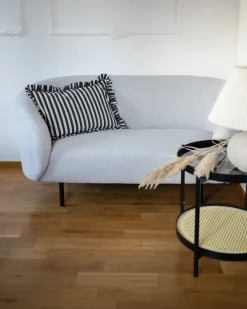 Divano 2 posti LOEN Tessuto Beige chiaro