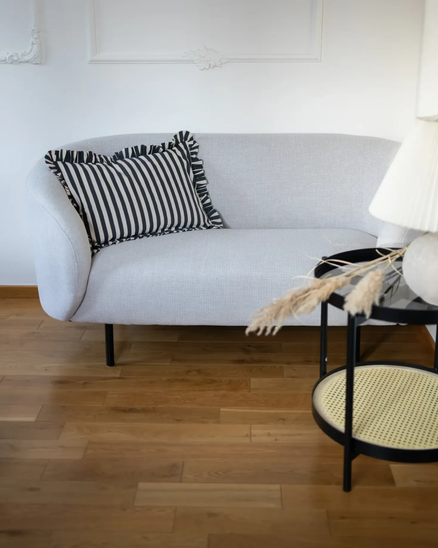 Divano 2 posti LOEN Tessuto Beige chiaro