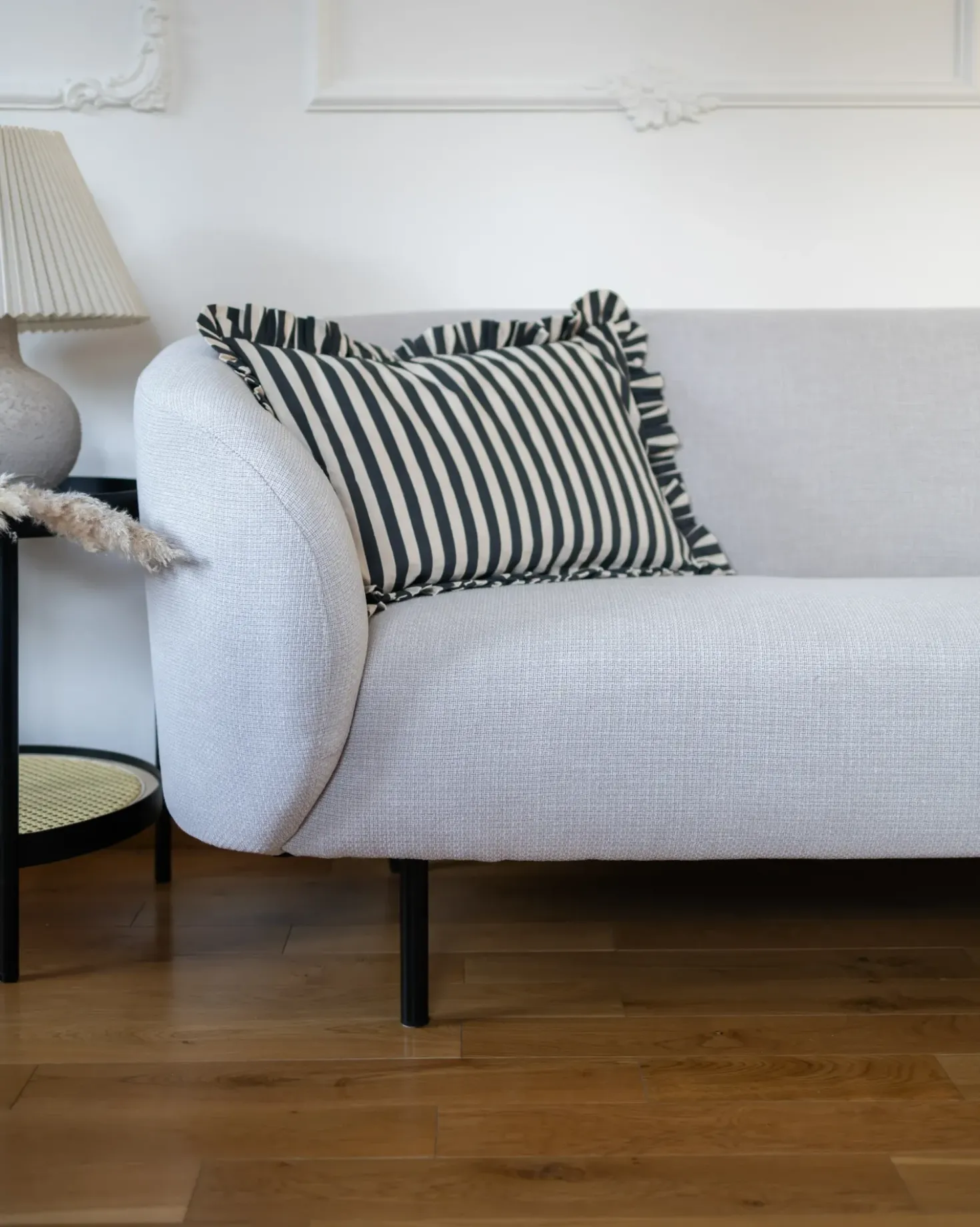 Divano 2 posti LOEN Tessuto Beige chiaro
