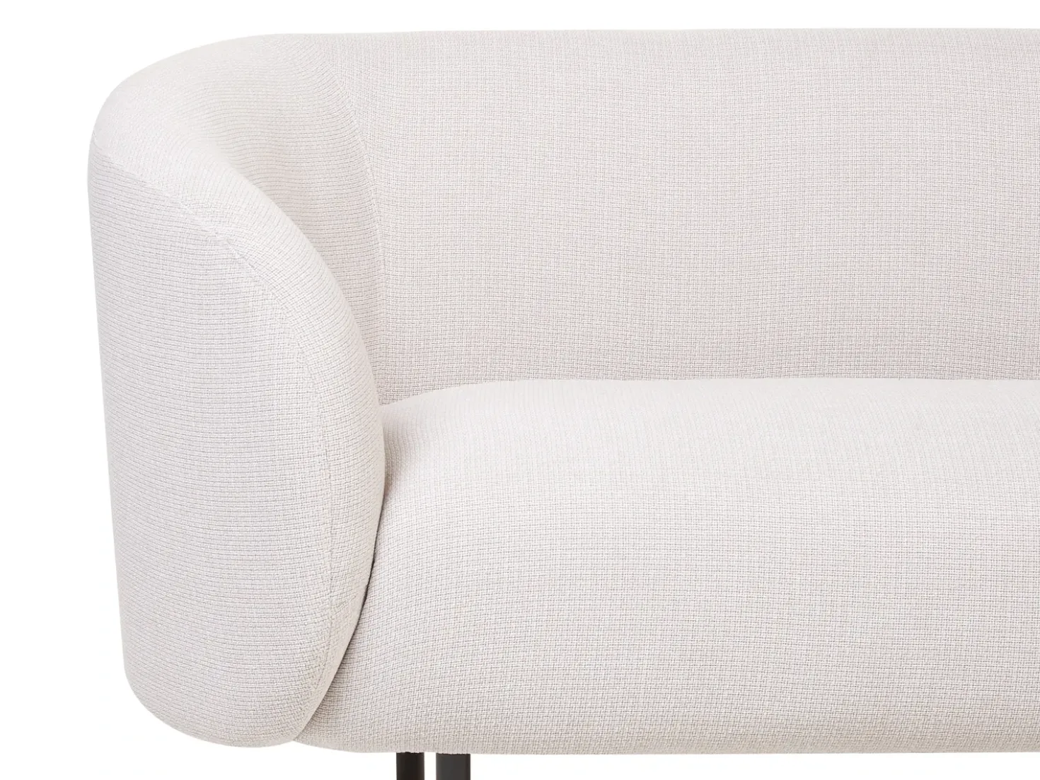 Divano 2 posti LOEN Tessuto Beige chiaro