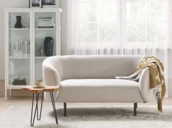 Divano 2 posti LOEN Tessuto Beige chiaro